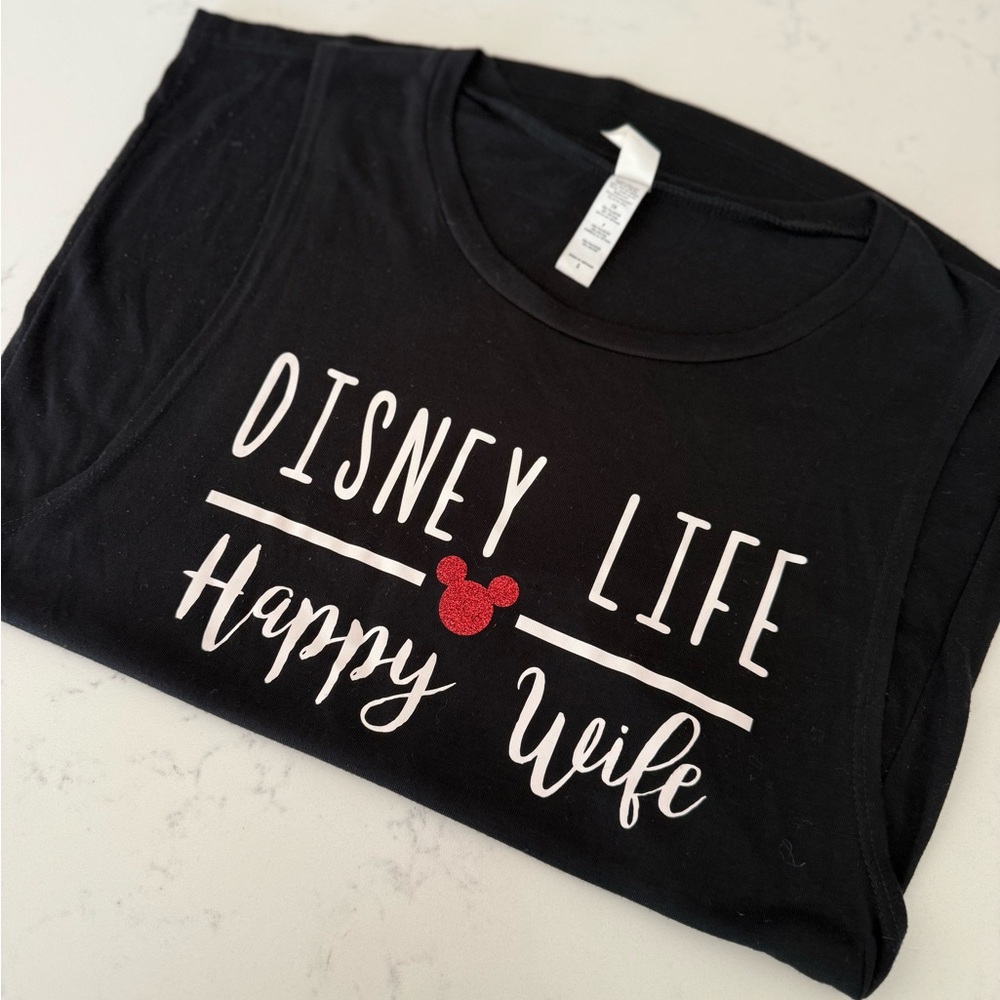 Disney Life Black Tank Top